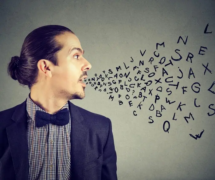 man holding a monologue